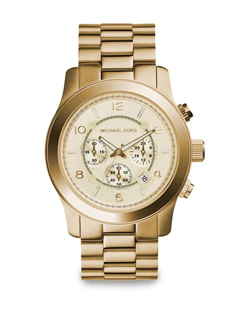 michael kors runway chronograph watch reviews|Michael Kors oversized watch.